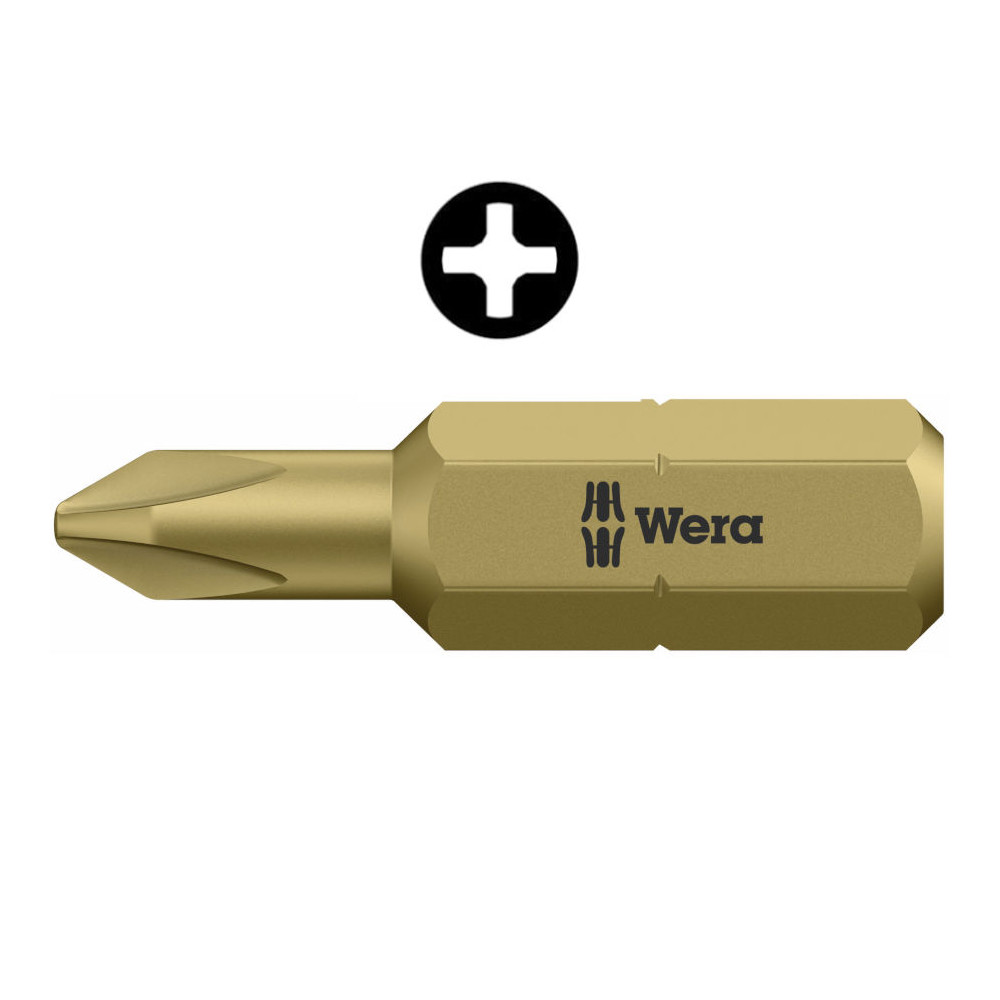 Wera 851/1 RH Aviation bit PH 2 x 25mm, reduced