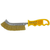 Steel wire brush with plastic handle, Ø0.3mm