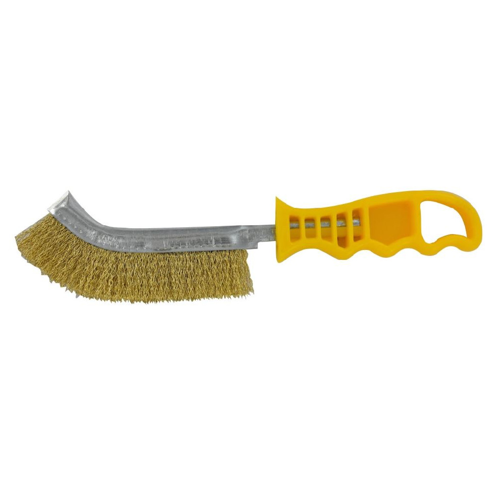 Steel wire brush with plastic handle, Ø0.3mm