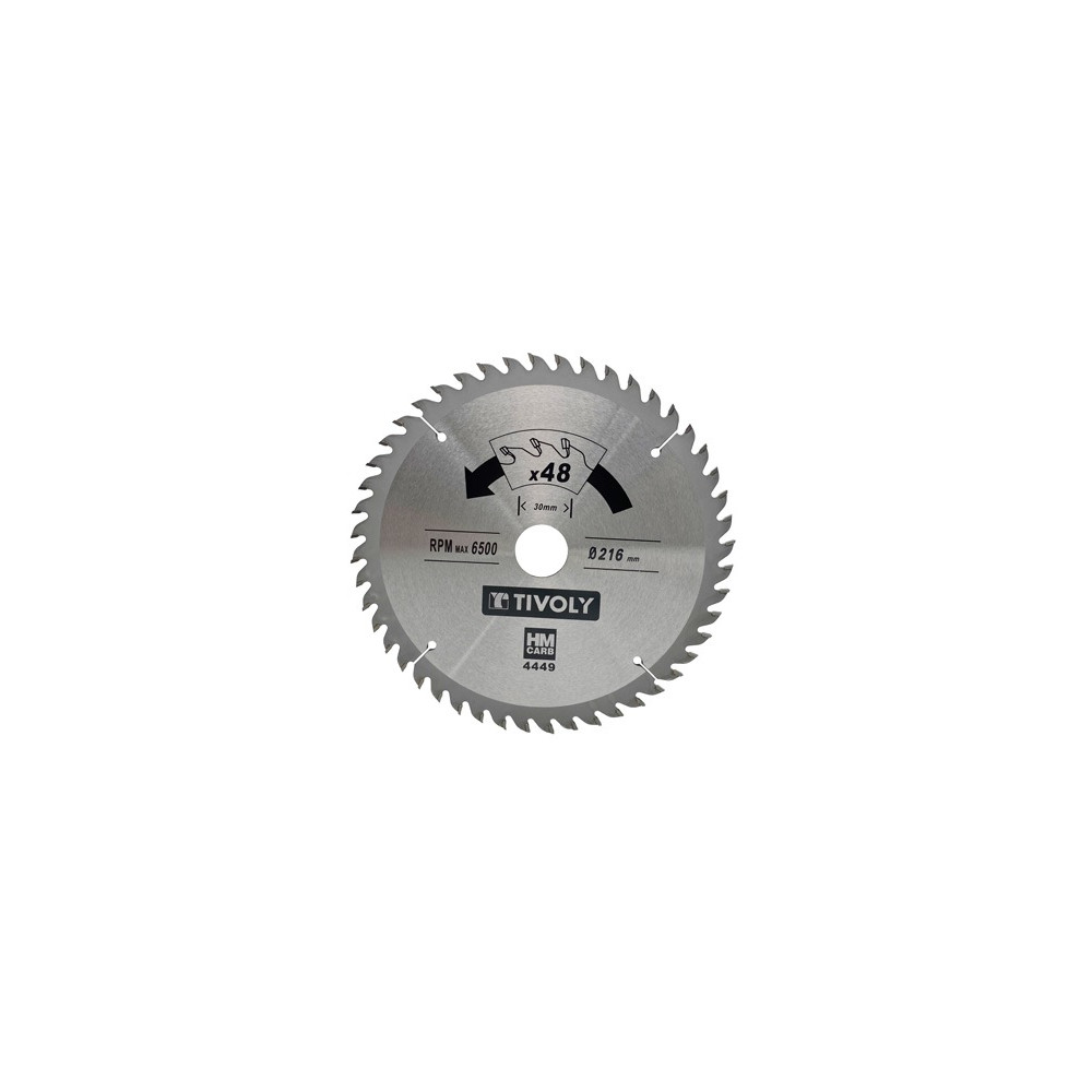 Circular saw blade 190x30x2.8/1.7mm, z40, 15°, (20mm adaptor), for wood