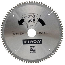 Circular saw blade 190x30x2.5/1.7mm, z60, 3°, (20mm adaptor), for non ferrous metals