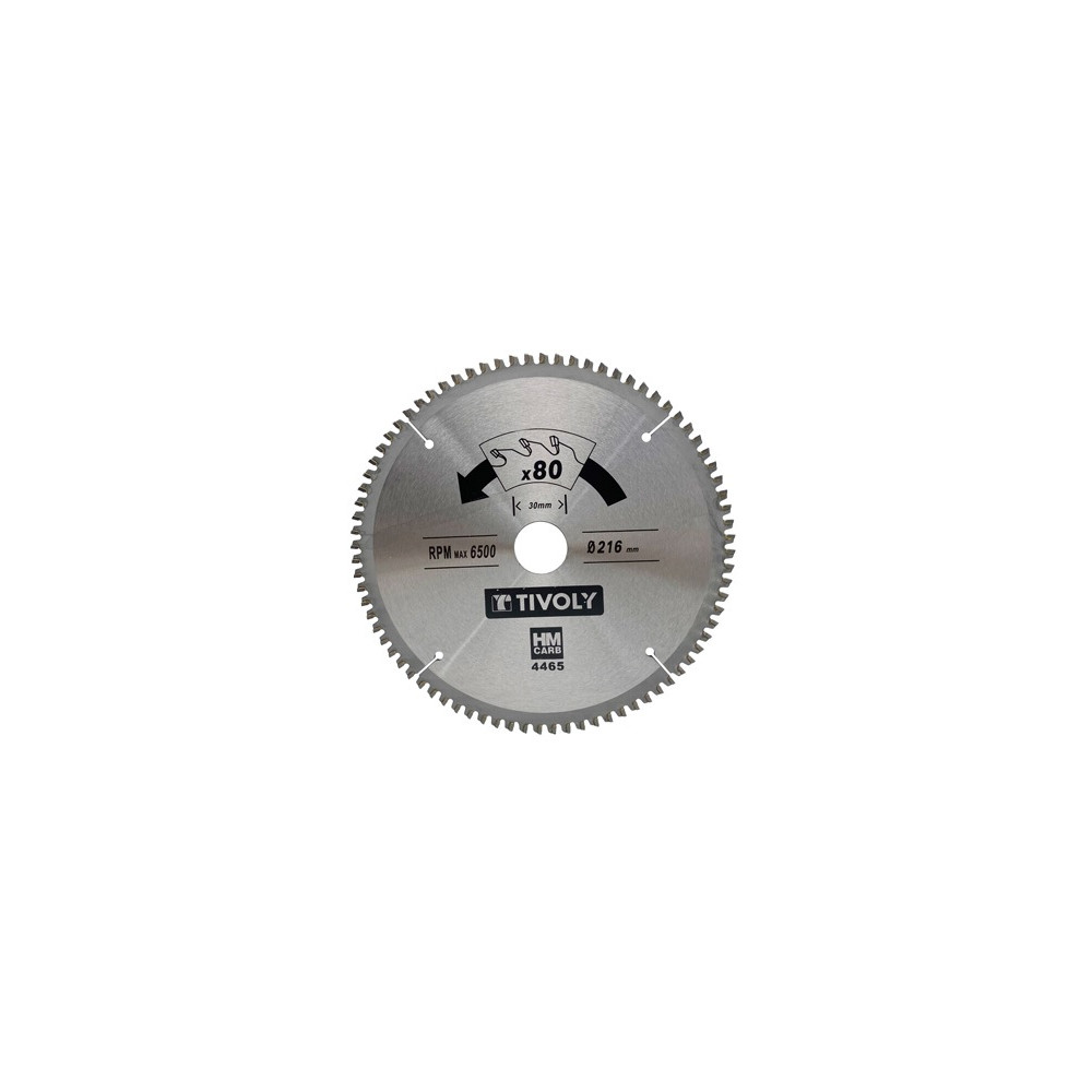 Circular saw blade 190x30x2.5/1.7mm, z60, 3°, (20mm adaptor), for non ferrous metals