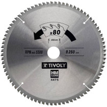 Circular saw blade 254x30x3.0/2.0mm, z80, 3°, for hard wood