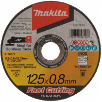 LÕIKEKETAS 125X0,8MM Z60U-BF, RST/METALL MAKITA