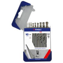 Metal drills set HSS fully ground Clipster PRO 10pcs Ø1-10mm