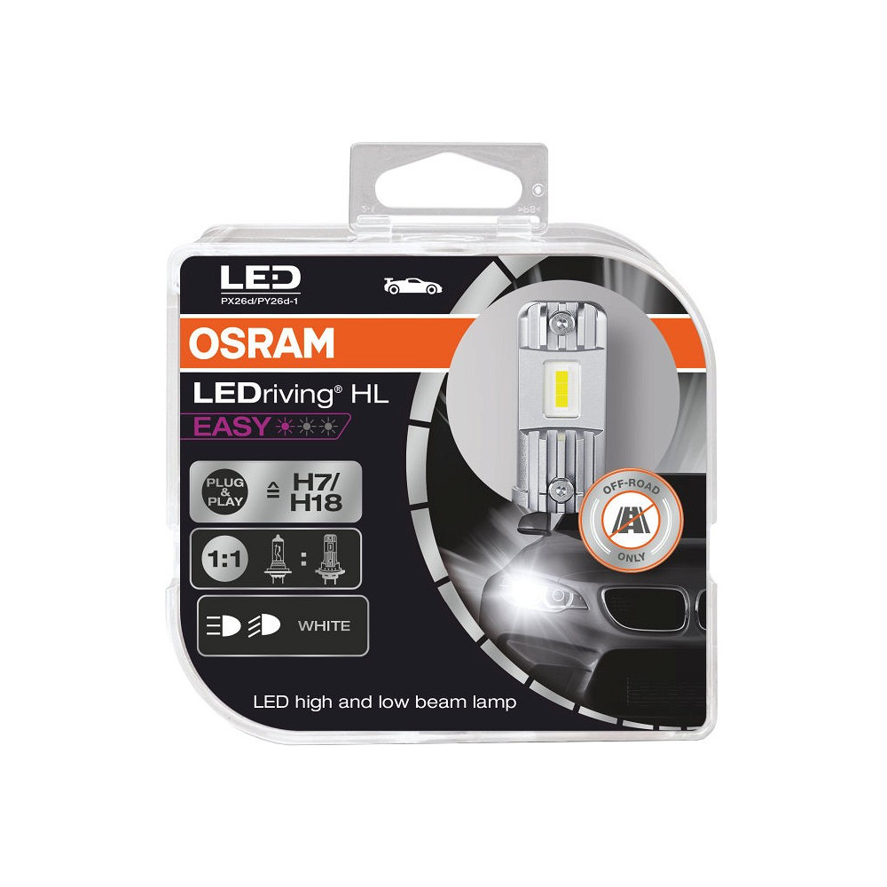 12V H7/H18 LED PIRN 16,2W 1400LM OSRAM