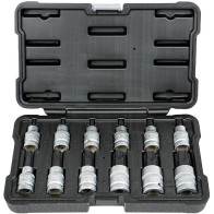 12-OS. 1/2" TORX PADRUNOTSIKUTE KOMPL. T20-T100, LÜHIKESED/PIKAD JBM