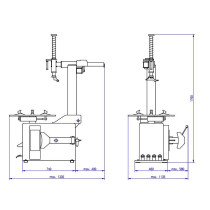 AUTO RATTA MONTAAZIPINK UNI-TROL, 10-23" JANKA 1-KIIRUS