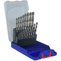 Metal drills set 1-10mm, HSS, fully ground, 19pcs