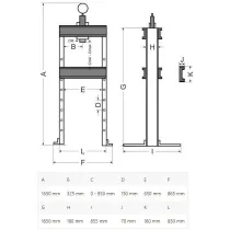 HÜDROPRESS 50T MANOMEETRIGA GEKO