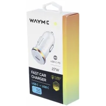 SIGARETISÜÜTAJA PESASSE KIIRLAADIJA USB-C 2.5A/MAX27W, 12V/24V WAYME