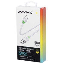 LAADIMISJUHE SILIKOON USB - USB-C 100CM WAYME