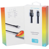 LAADIMISJUHE PÕIMITUD USB - LIGHTNING/APPLE 200CM WAYME