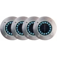 SOLAR AIAVALGUSTI 4TK LED KÜLM VALGUS 115X130X10MM IP65 KELTIN
