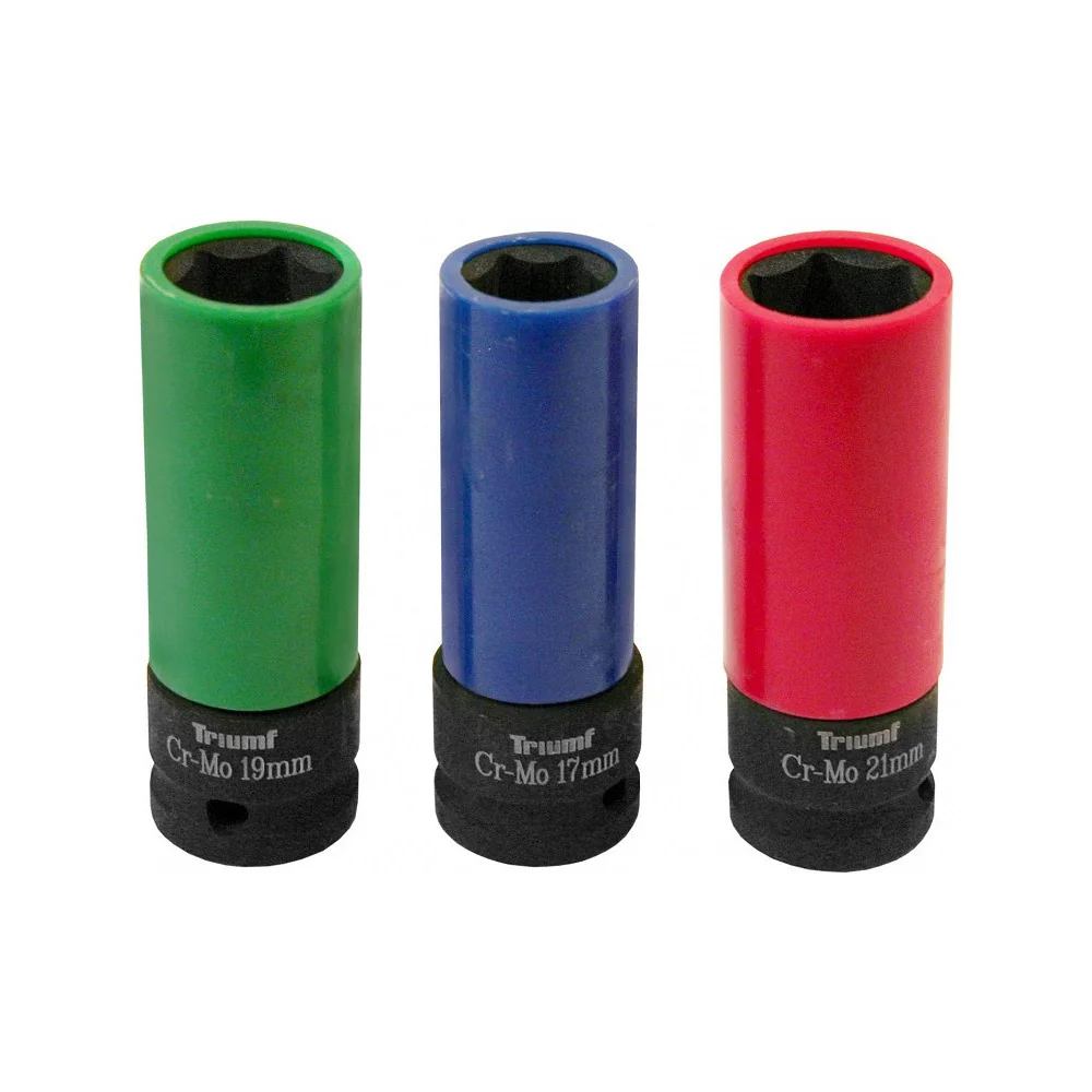 3-OS. ÕHUKESTE VALUVELJEPADRUNITE KOMPL. 1/2" (17/19/21MM) CR-MO TRIUMF