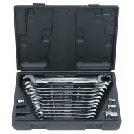 16-OS. TIRR SILMUS-LEHTVÕTMETE KOMPLEKT 8-19MM KS TOOLS