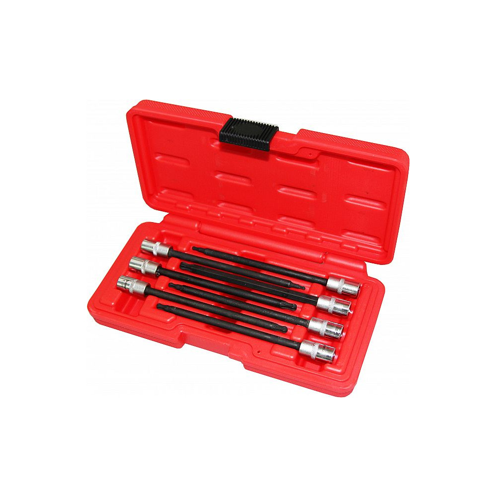 7-OS. 1/4" PIKKADE TORX PADRUNOTSIKUTE KOMPL. T10-T40, KUULOTSAGA TRIUMF