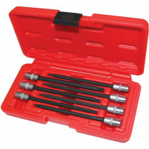 7-OS. 1/4" PIKKADE TORX PADRUNOTSIKUTE KOMPL. T10-T40, KUULOTSAGA TRIUMF