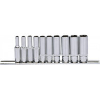 10-OS. 1/4" PIKKADE PADRUNITE KOMPL. 4-13MM, SIINIL KS TOOLS