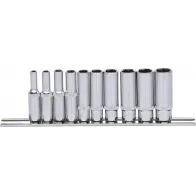 10-OS. 1/4" PIKKADE PADRUNITE KOMPL. 4-13MM, SIINIL KS TOOLS