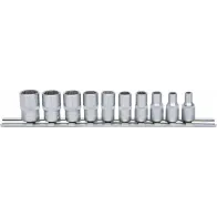 10-OS. 1/4" PADRUNITE KOMPL. 4-13MM, 12-KANT, SIINIL KS TOOLS