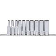 10-OS. 1/4" PIKKADE PADRUNITE KOMPL. 4-13MM, 12-KANT, SIINIL KS TOOLS