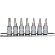 7-OS. 1/4" TORX AVAGA PADRUNOTSIKUTE KOMPL. TH10-TH40, SIINIL KS TOOLS