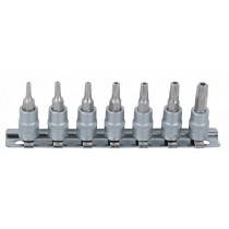 7-OS. 1/4" TORX AVAGA PADRUNOTSIKUTE KOMPL. TH10-TH40, SIINIL KS TOOLS