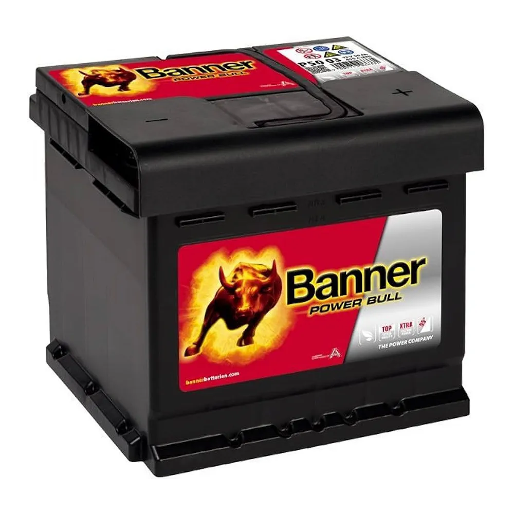 BANNER AKU POWER BULL 50AH 210X175X190 - + 450A