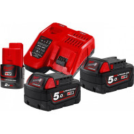 POWERPACK M18 NRG 2X5,0AH 18V VARUAKU JA 12-18V LAADIJA MILWAUKEE