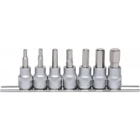 7-OS. 3/8" KUUSKANT PADRUNOTSIKUTE KOMPL. 4-12MM, SIINIL KS TOOLS