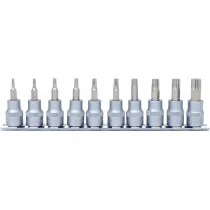10-OS. 3/8" TORX PADRUNOTSIKUTE KOMPL. T10-T55 KS, SIINIL TOOLS