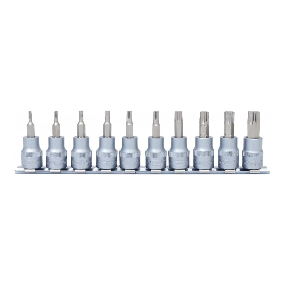 10-OS. 3/8" TORX PADRUNOTSIKUTE KOMPL. T10-T55 KS, SIINIL TOOLS
