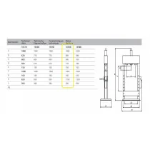 HÜDROPRESS 30T MANOMEETRIGA KÜLGLIIKUV KOLB 1656B APAC