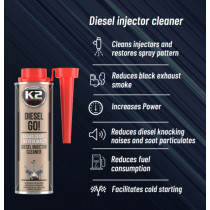 K2 DIESEL GO! DIISLIKÜTUSE LISAND 250ML 50-70L-LE