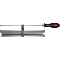7-OS. AVAGA TORX (5 JA 6) KRUVIKEERAJATE KOMPL. TH10-40, 360MM PIKAD, 2K-NONSLIP TRIUMF
