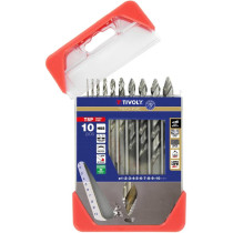 Metal drill bit set 1-10mm, "Smart Point" progressive tip, 10pcs