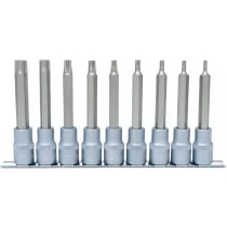 9-OS. 1/2" PIKKADE TORX PADRUNOTSIKUTE KOMPL. T20-T60, 110MM, SIINIL KS TOOLS