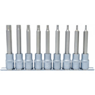 9-OS. 1/2" PIKKADE TORX PADRUNOTSIKUTE KOMPL. T20-T60, 110MM, SIINIL KS TOOLS
