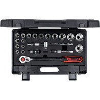 22-OS. 1/2" PADRUNITE KOMPLEKT 10-34MM, CHROME+ KS TOOLS