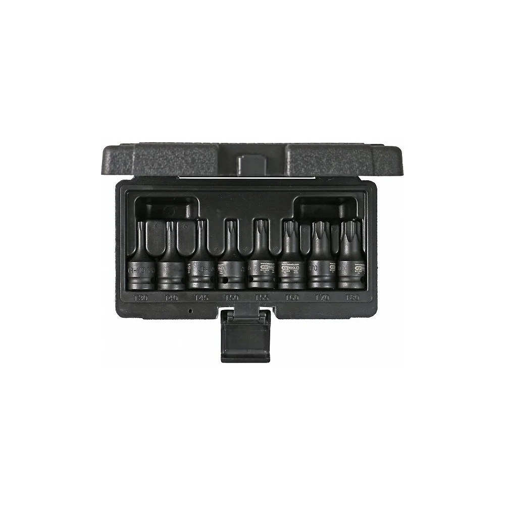 8-OS. 1/2" LÖÖK TORXOTSIKUTE KOMPL. T30-T80 KS TOOLS