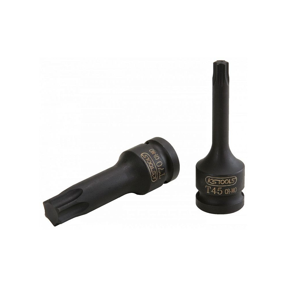 1/2" PIKK LÖÖKOTSIK TORX T45, 78MM KS TOOLS