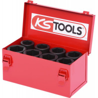 8-OS. 3/4" PIKKADE LÖÖKPADRUNITE KOMPLEKT 24-36MM KS TOOLS
