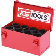 8-OS. 3/4" PIKKADE LÖÖKPADRUNITE KOMPLEKT 24-36MM KS TOOLS