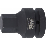 1" LÖÖK KUUSKANTOTSIK LÜHIKE 30MM, 75MM KS TOOLS