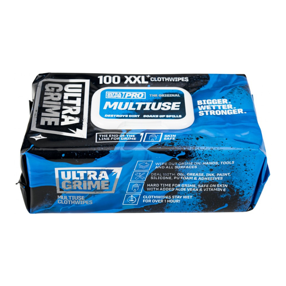 ULTRAGRIME PRO MULTIUSE UNIVERSAALSED PUHASTUSLAPID 100TK/PAKK