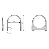 SUMMUTI U-KLAMBER 48,0MM DINEX