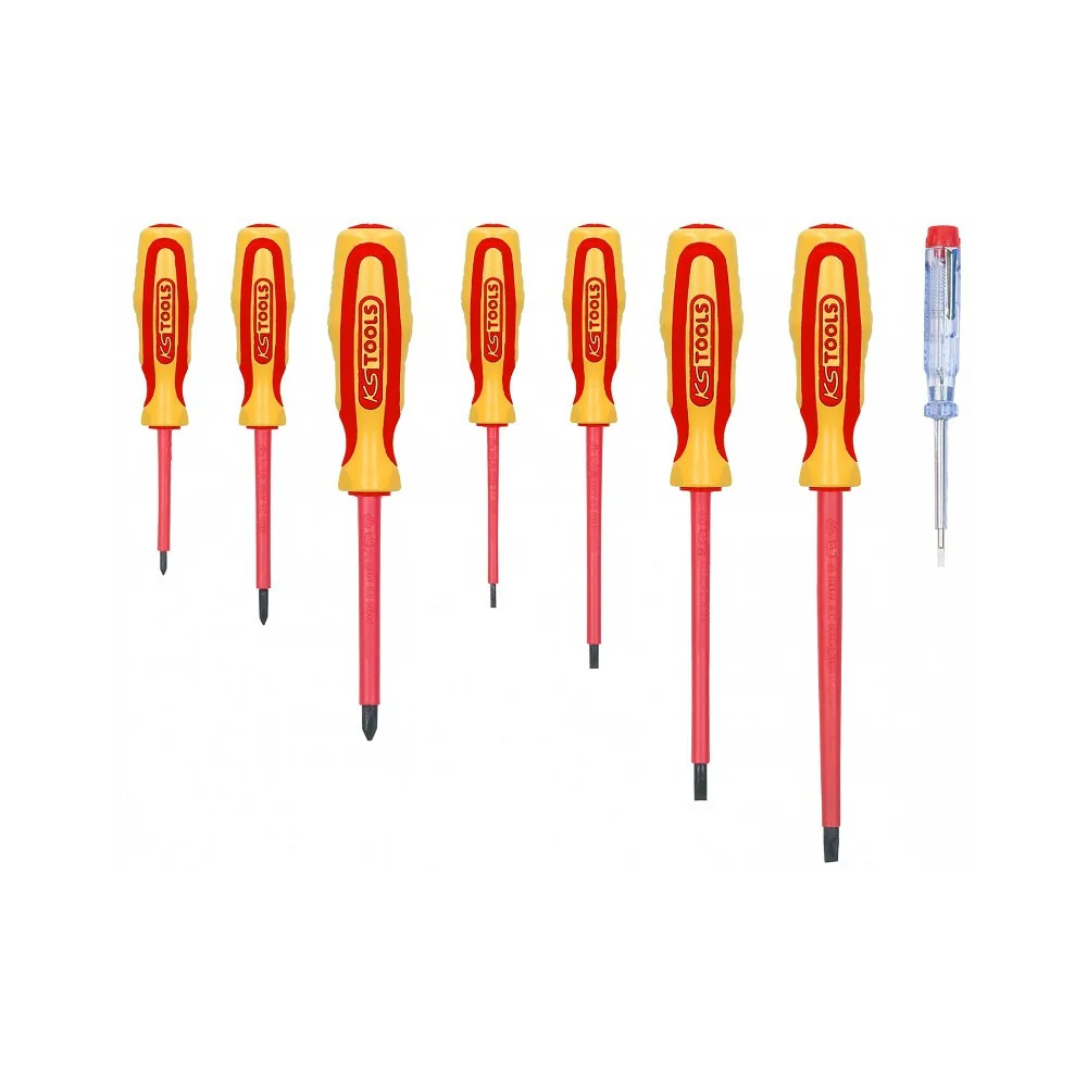 8-OS. ELEKTRIKU KRUVIKEERAJATE KOMPL. PH+LAPIK+INDIKAATOR VDE/1000V KS TOOLS