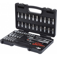 47-OS. 1/4" TOLLMÕÕDUS PADRUNITE+OTSIKUTE KOMPLEKT 5/32"-1/2" CHROME+ KS TOOLS