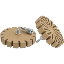 SEGMENT-KUMMIKÄI VELJELT LIIMIJÄÄKIDE EEMALDAMISEKS (3500 RPM) 6MM ADAPTERIGA